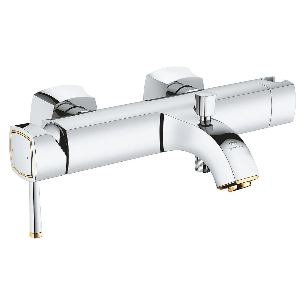 Grohe Grandera Krom Altın Sıva Üstü Banyo Bataryası