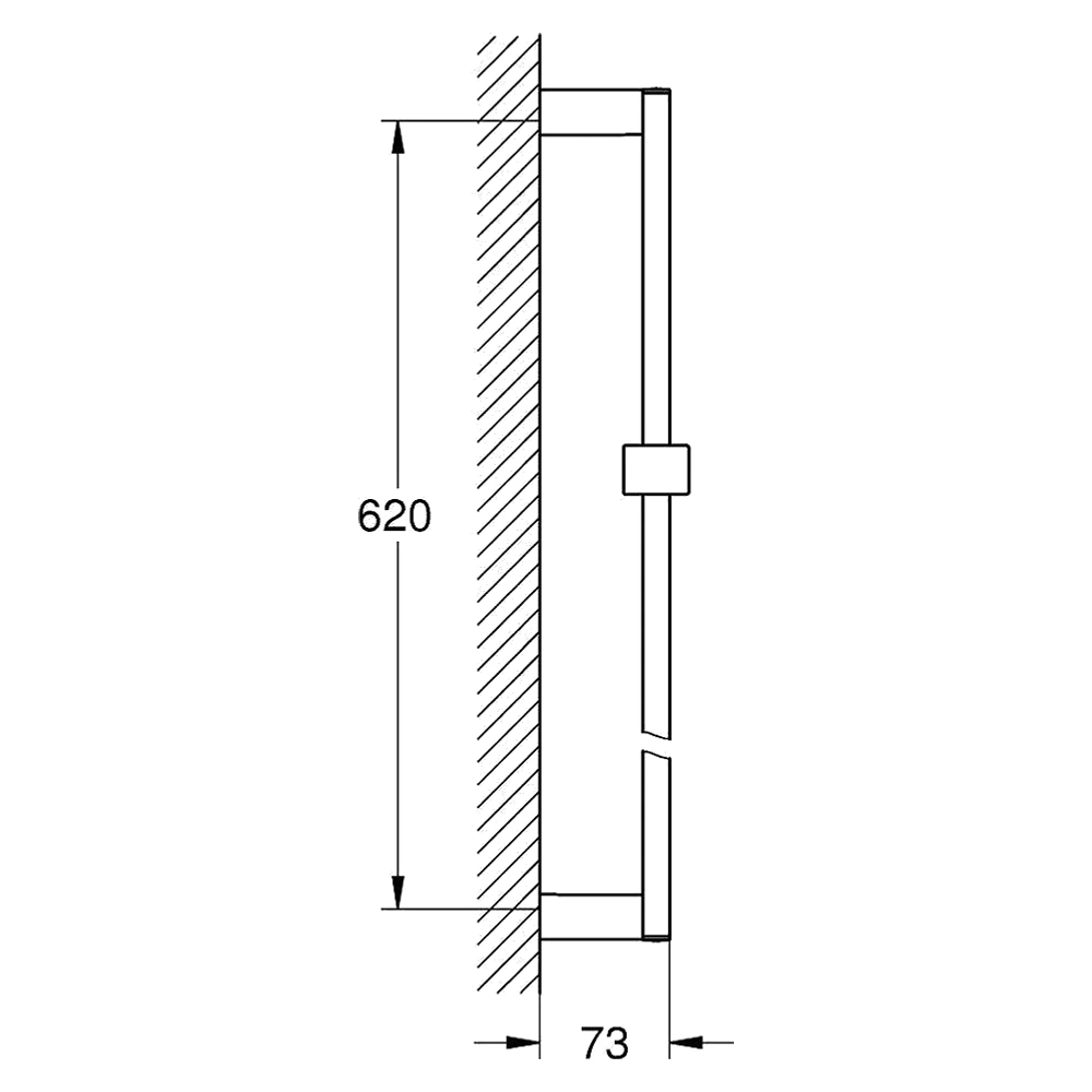 Grohe Euphoria Cube Krom 60 Cm Duş Sürgüsü 2