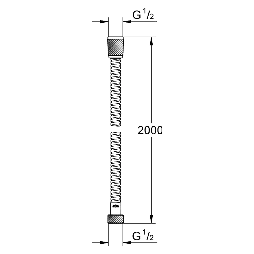 Grohe Relexaflex Metal Long-Life 200 Cm Duş Hortumu 2
