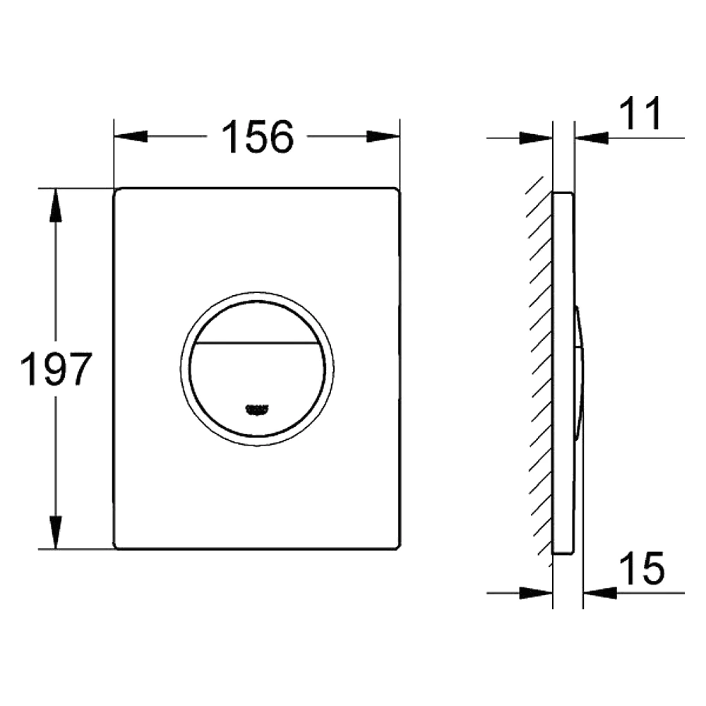 Grohe Nova Cosmopolitan Phantom Siyah Kumanda Paneli 2