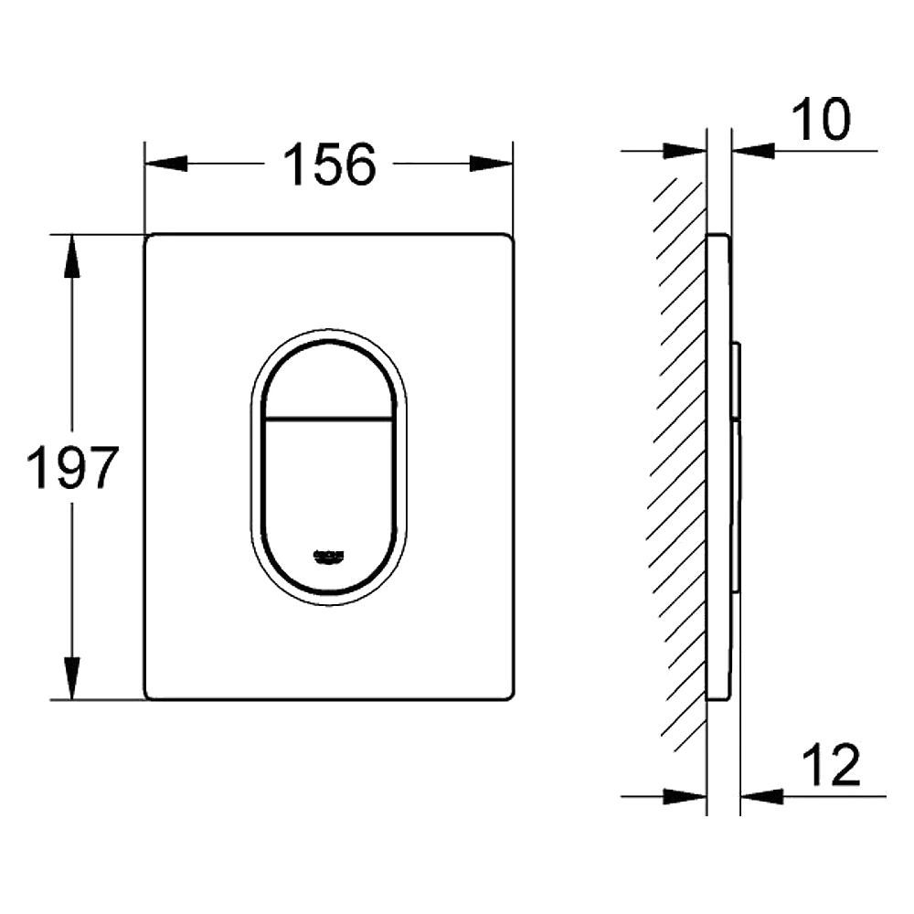 Grohe Arena Cosmopolitan Phantom Siyah Kumanda Paneli 2