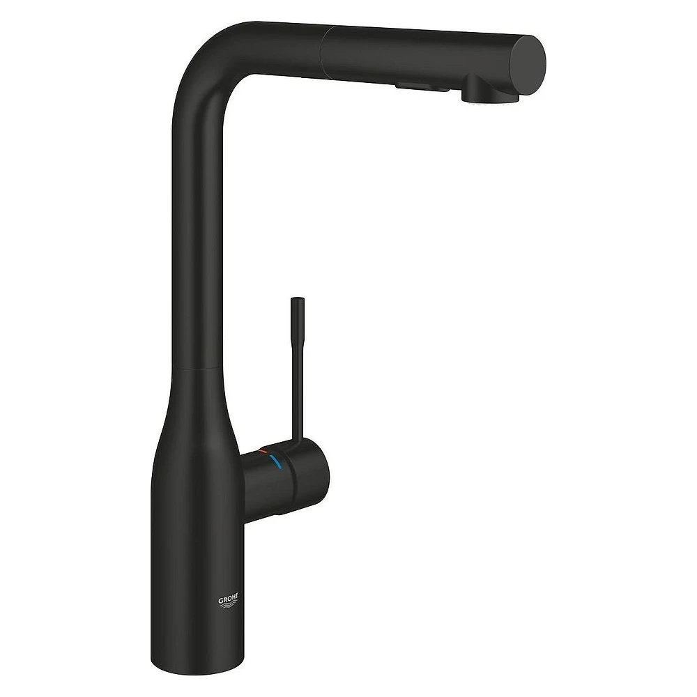 Grohe Essence Siyah 2 Akışlı Yüksek Eviye Bataryası