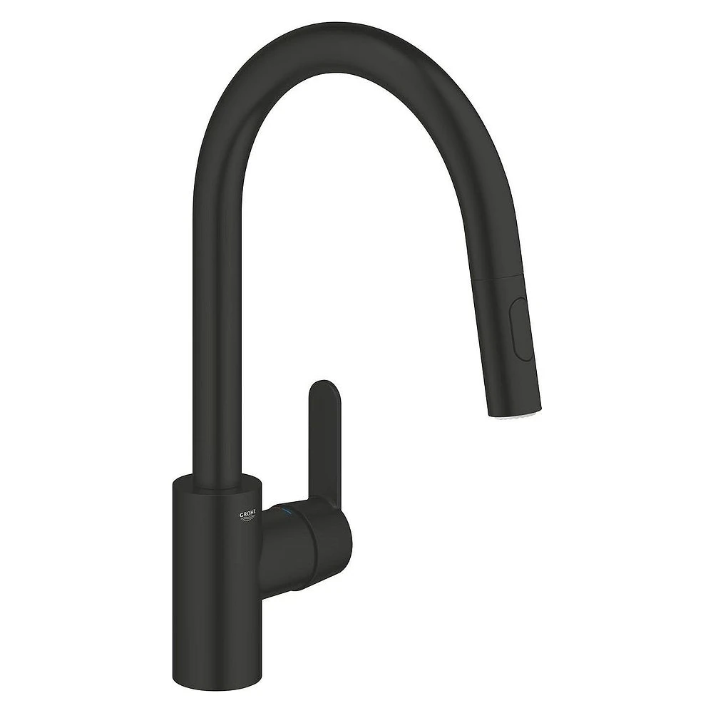 Grohe Get Siyah 2 Akışlı Yüksek Eviye Bataryası