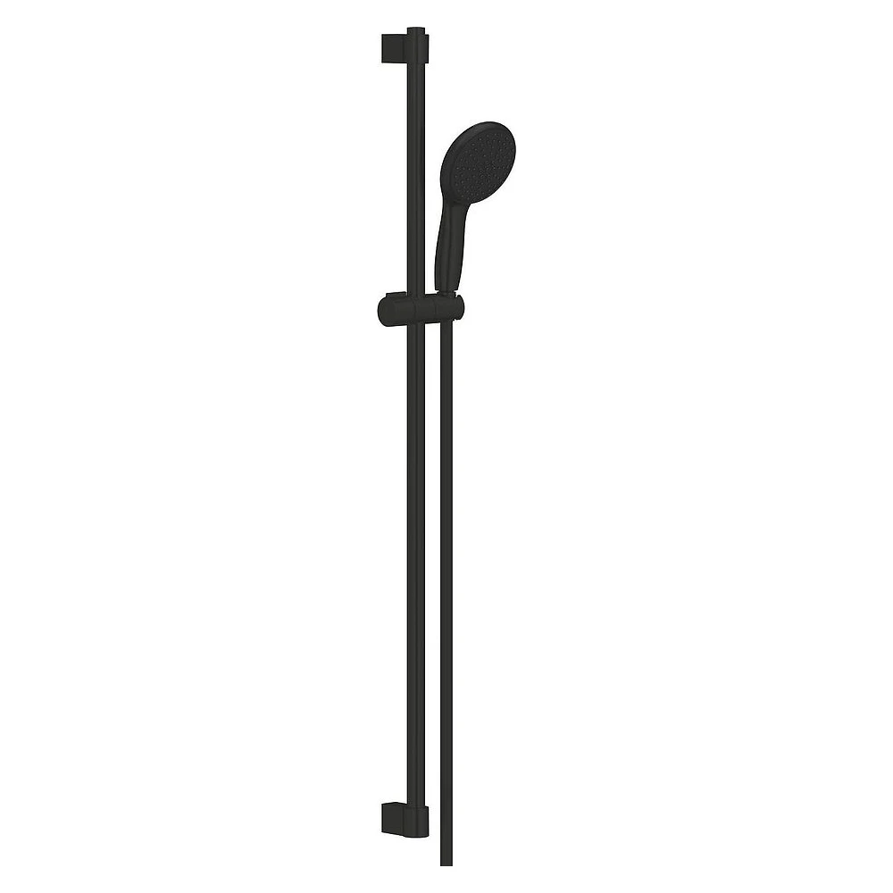 Grohe Tempesta Siyah 2 Akışlı 90 Cm Sürgülü Duş Seti