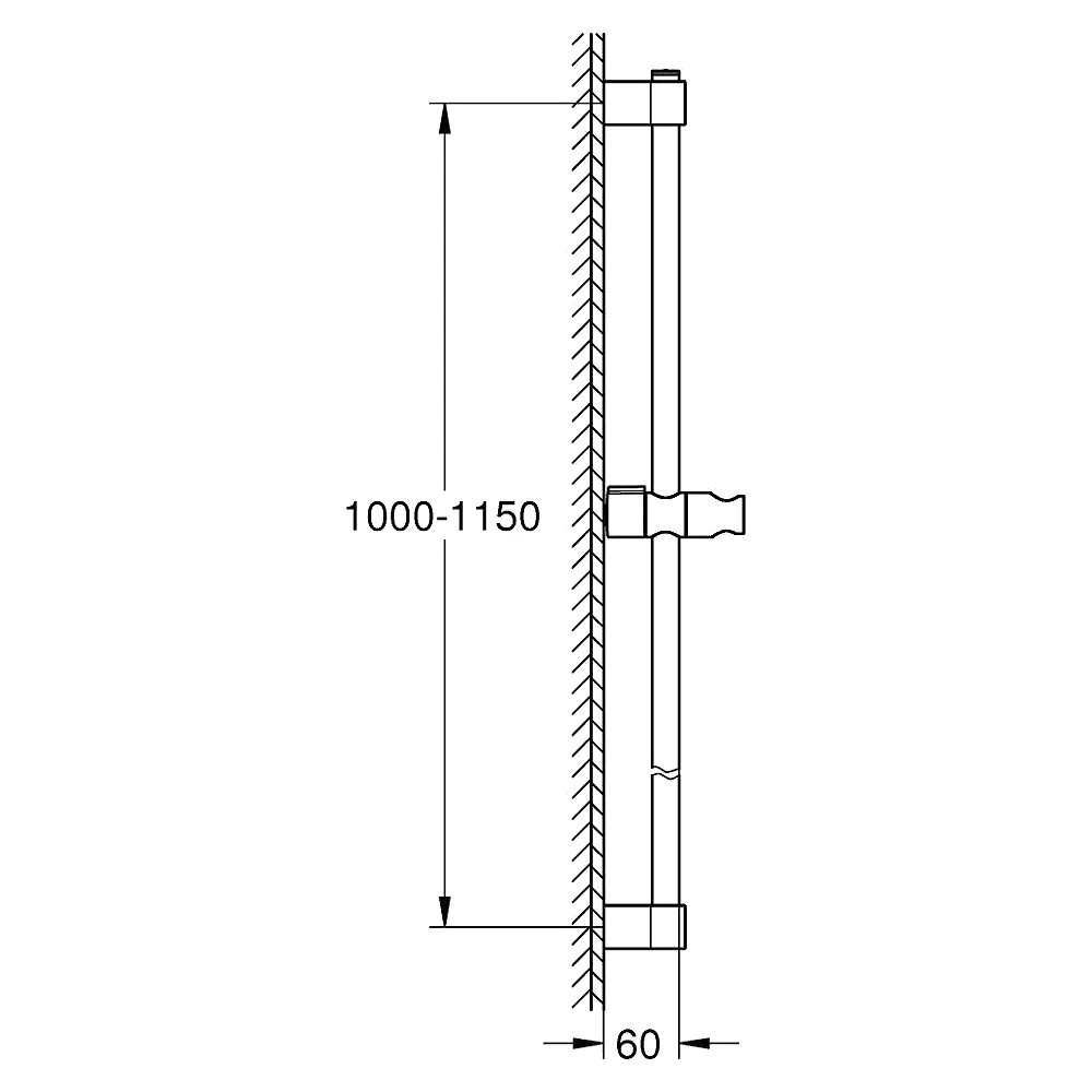 Grohe Tempesta Krom 115 Cm Duş Sürgüsü 2