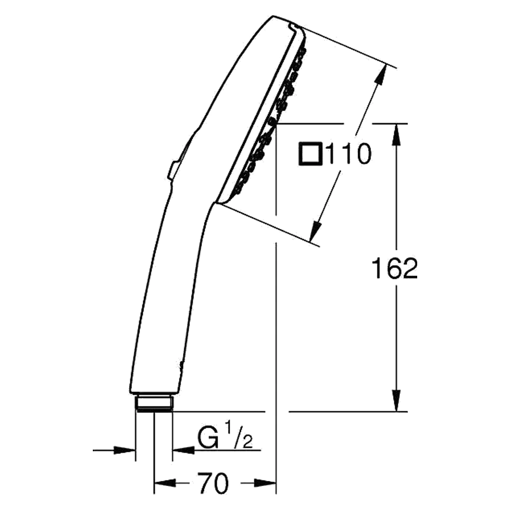 Grohe Tempesta Cube 110 Krom 3 Akışlı El Duşu 27574003 2