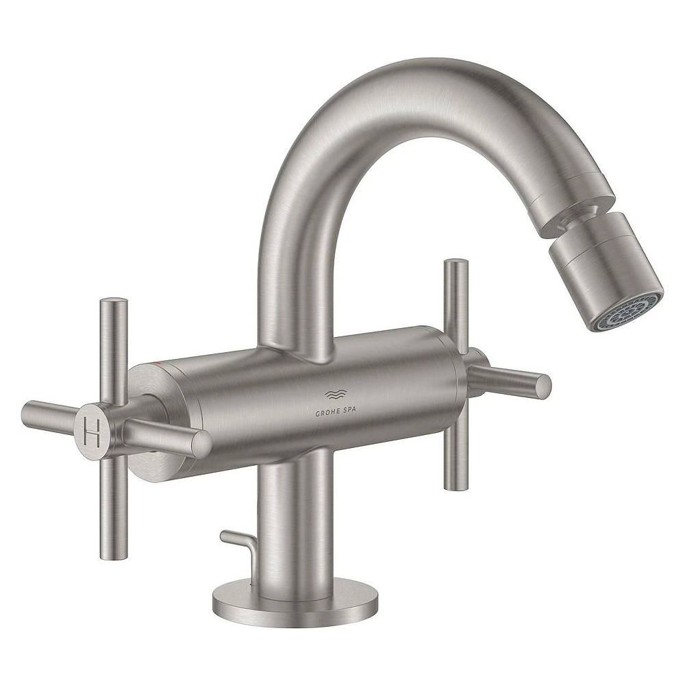 Grohe Atrio Çelik Çift Kumandalı Bide Bataryası