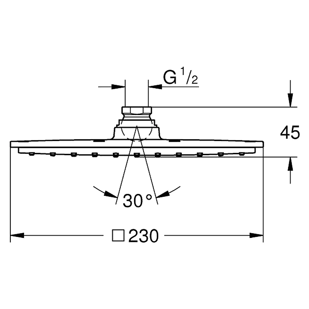 Grohe Rainshower Aqua Krom 23 Cm Tepe Duşu 26877000 2