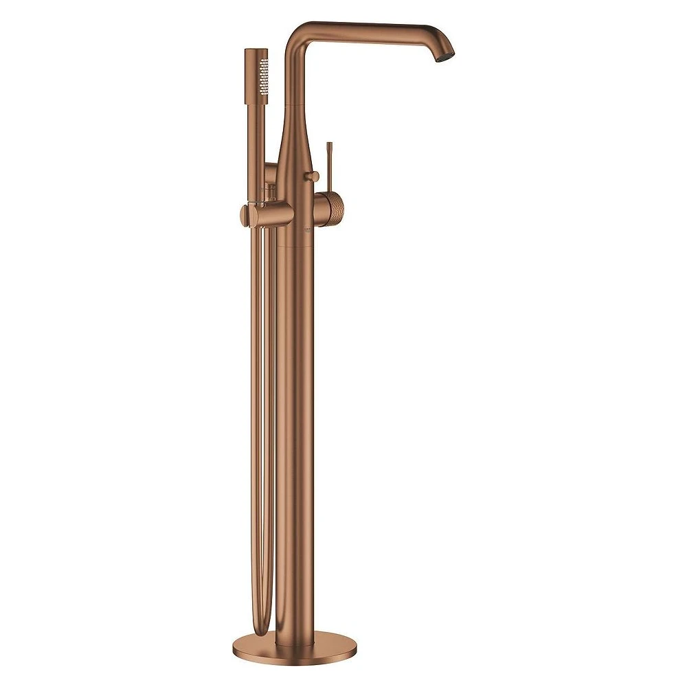Grohe Essence Fırçalı Bronz Yerden Küvet Bataryası