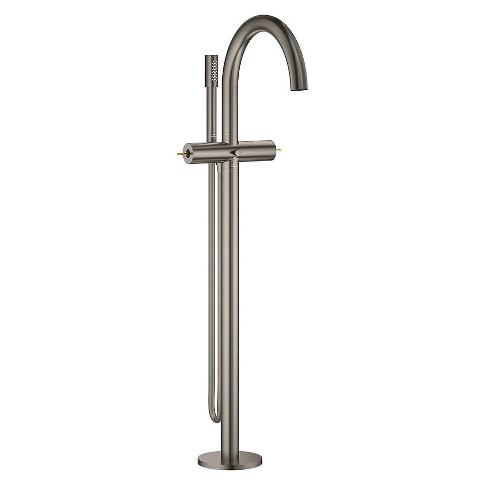 Grohe Atrio Private Antrasit Stick Yerden Küvet Bataryası