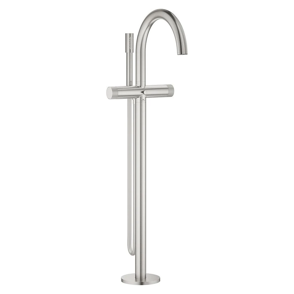 Grohe Atrio Private Çelik Knob Yerden Küvet Bataryası