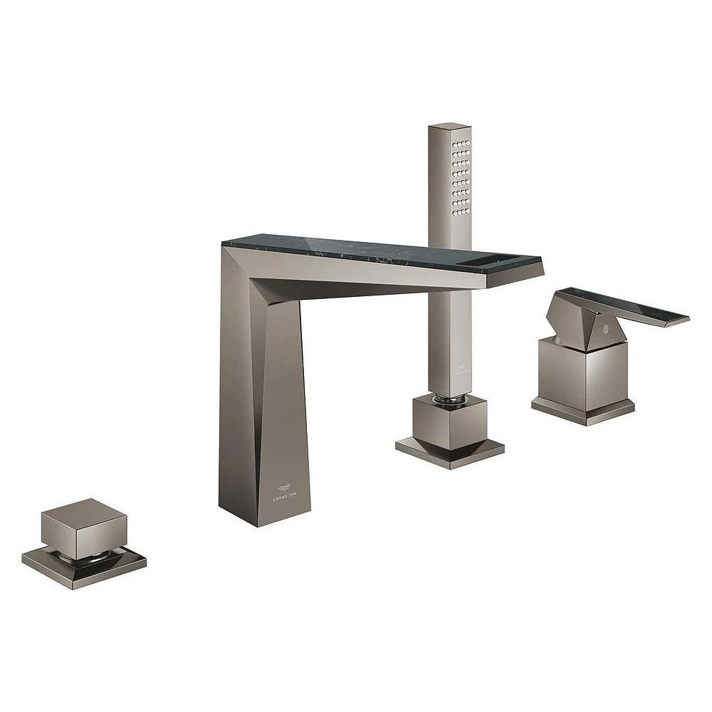 Grohe Allure Brilliant Antrasit 4 Delikli Küvet Bataryası