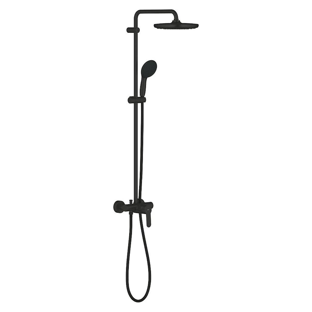 Grohe Tempesta 250 Siyah Tek Kumandalı Duş Sistemi