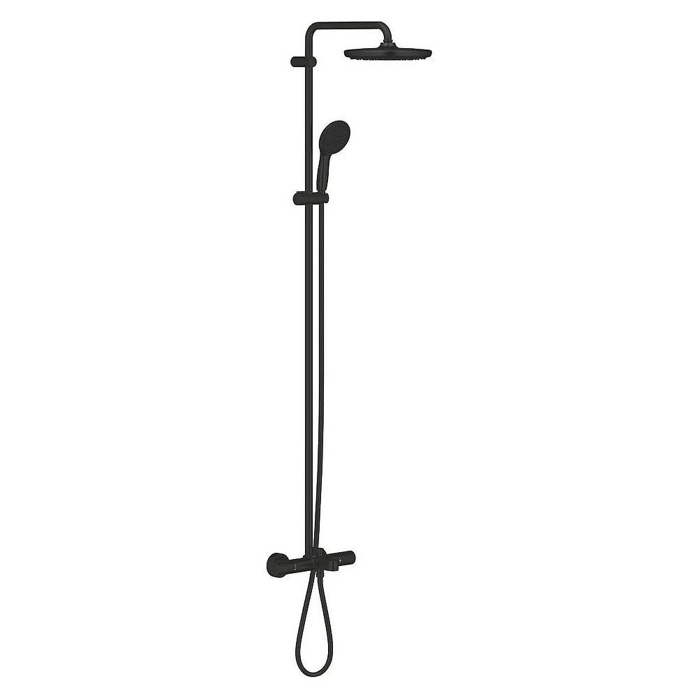 Grohe Tempesta 250 Siyah Termostatik Banyo Duş Sistemi