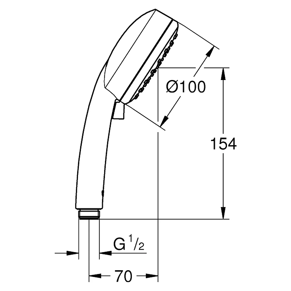 Grohe Tempesta Cosmopolitan 100 Krom Su Tasarruflu El Duşu 2