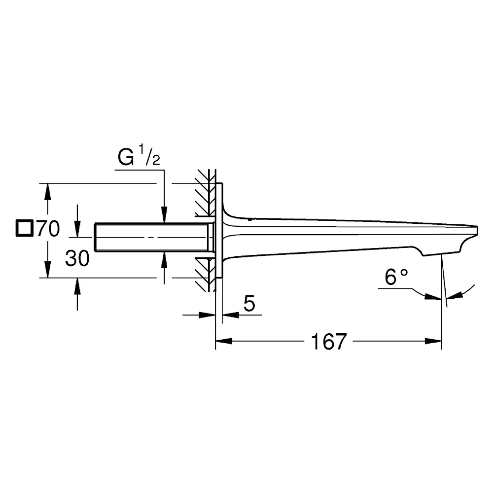 Grohe Allure Çelik Küvet Gagası 2
