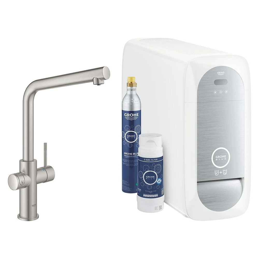 Grohe Blue Home Çelik L Gaga Başlangıç Seti