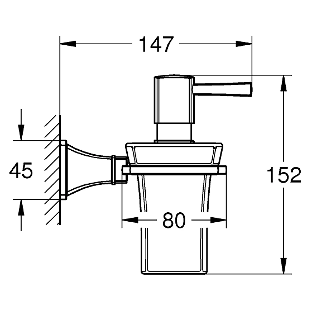 Grohe Grandera Krom Altın Sıvı Sabunluk 2