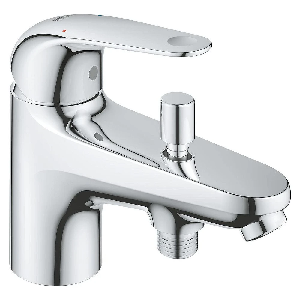 Grohe EuroEco Krom Tek Delikli Küvet Bataryası