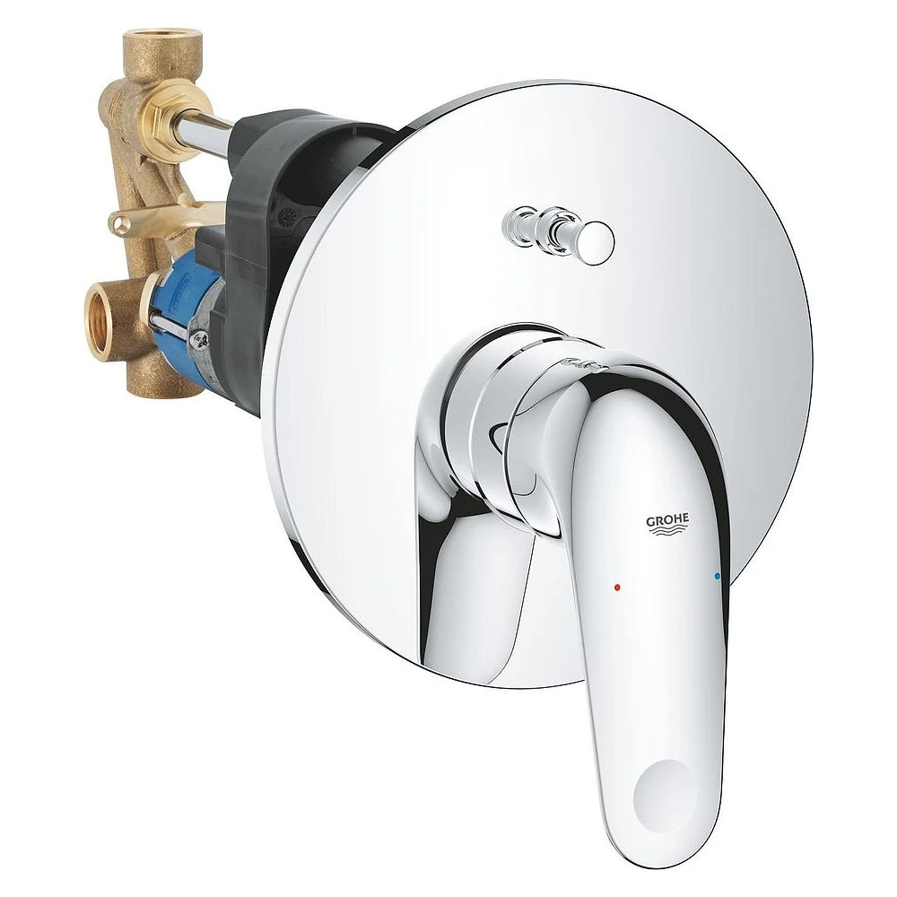 Grohe EuroEco Krom Ankastre Banyo Bataryası