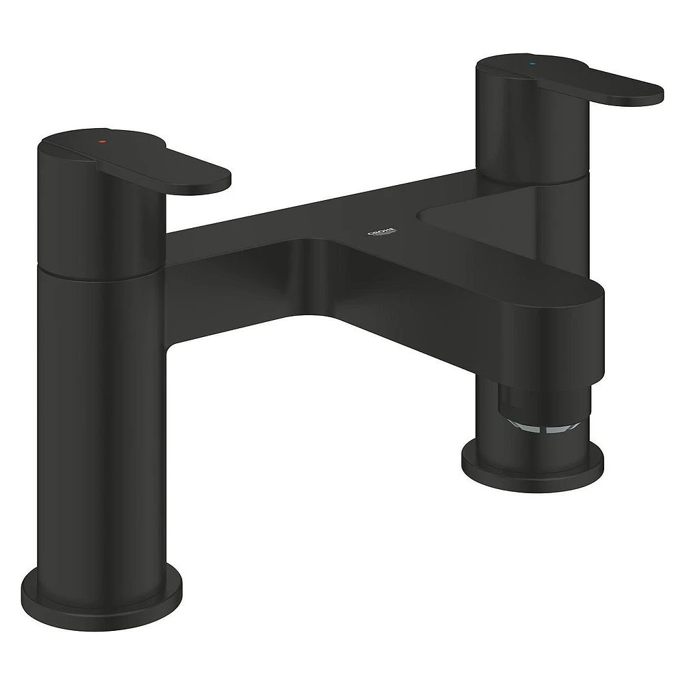 Grohe Get Siyah Çift Kumandalı Küvet Doldurma Bataryası