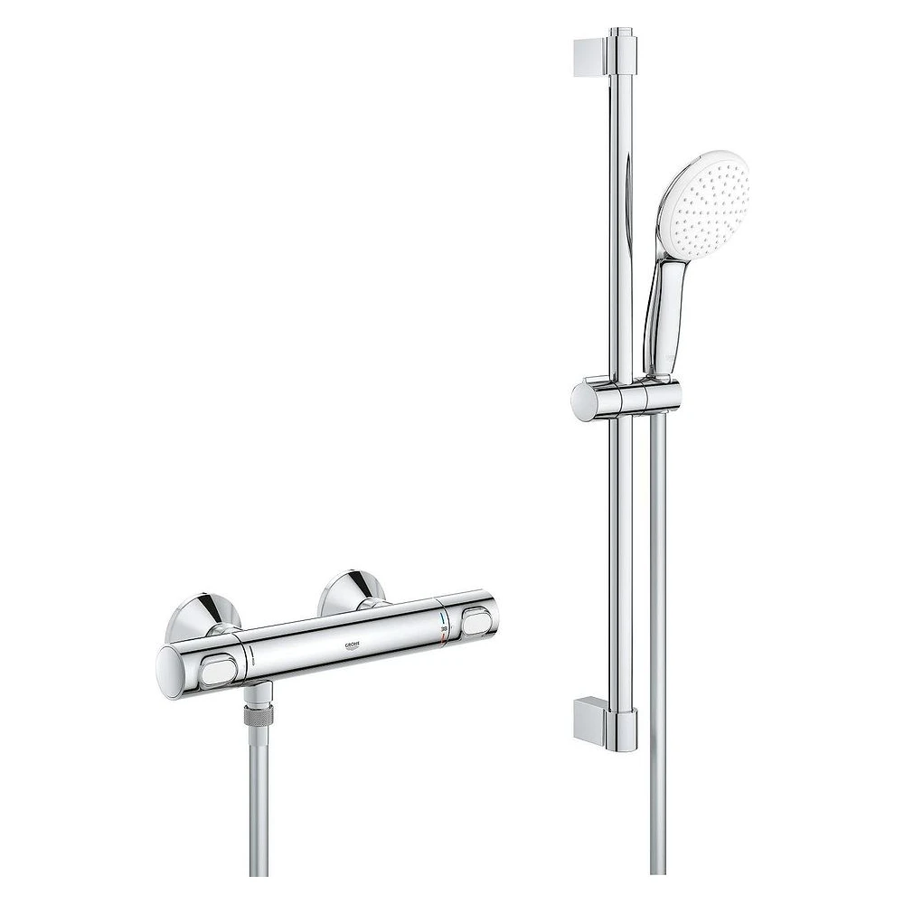 Grohe Grohtherm Krom Termostatik Duş Seti 60 Cm 34796001