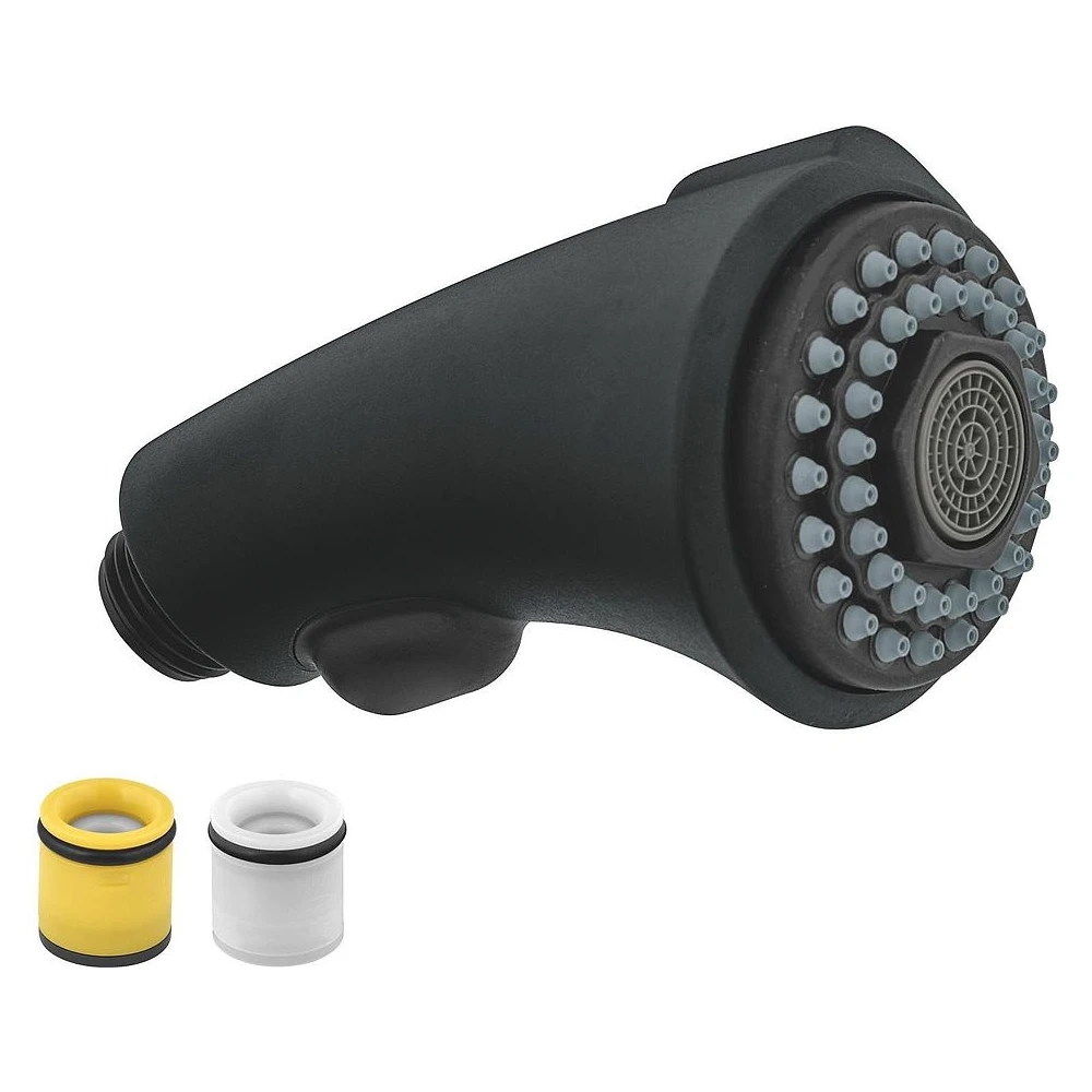 Grohe Siyah Çekilebilir Eviye Bataryası El Duşu 46173KH0