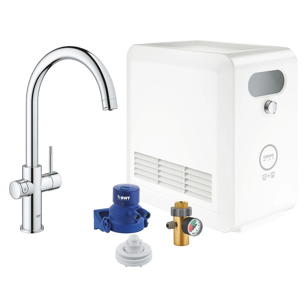 Grohe Blue Pro Krom C Gaga Başlangıç Seti