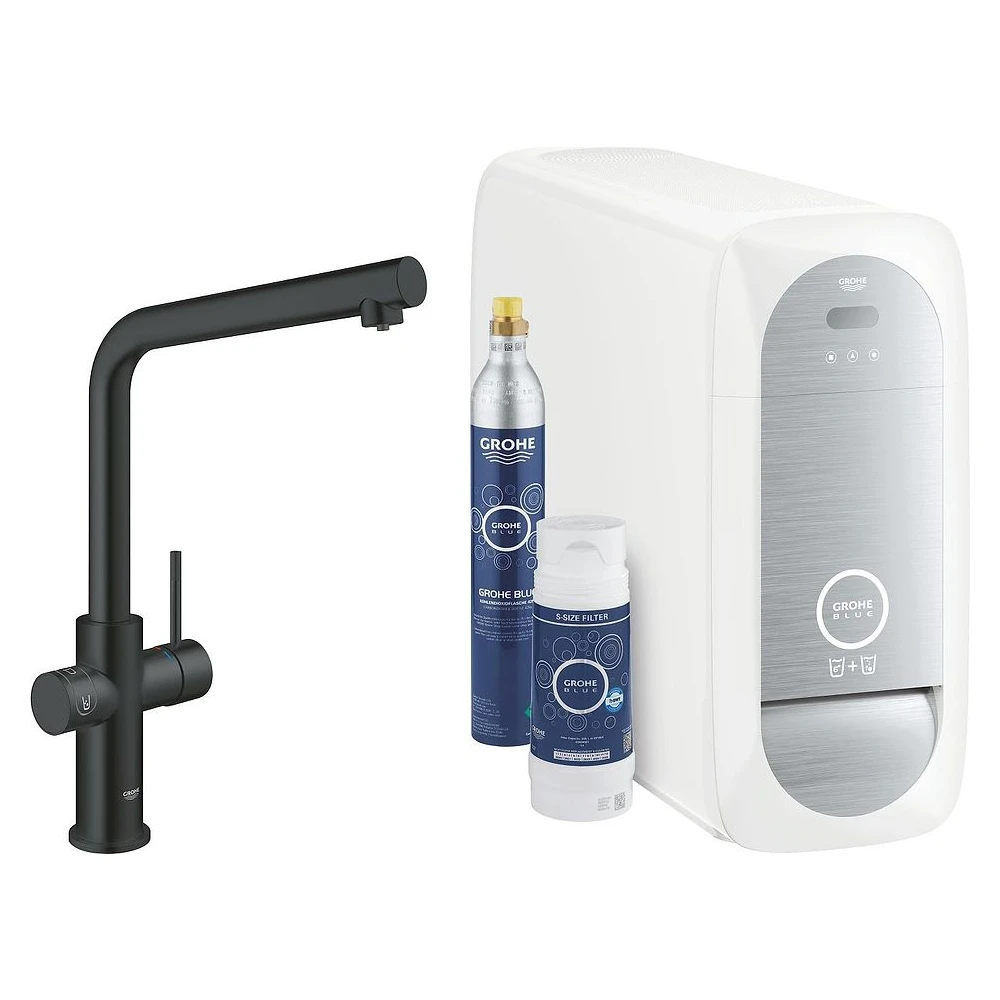 Grohe Blue Home Siyah L Gaga Başlangıç Seti