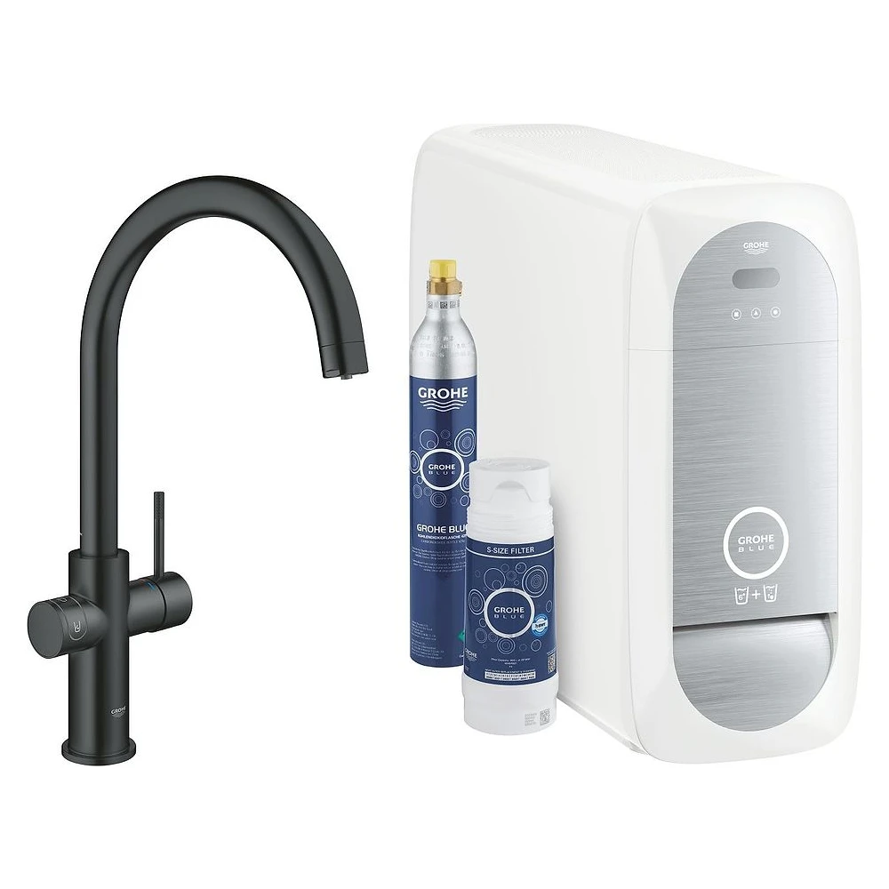 Grohe Blue Home Siyah C Gaga Başlangıç Seti