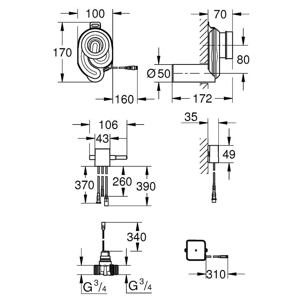 Grohe Pisuar Sıcaklık Sensörü 2