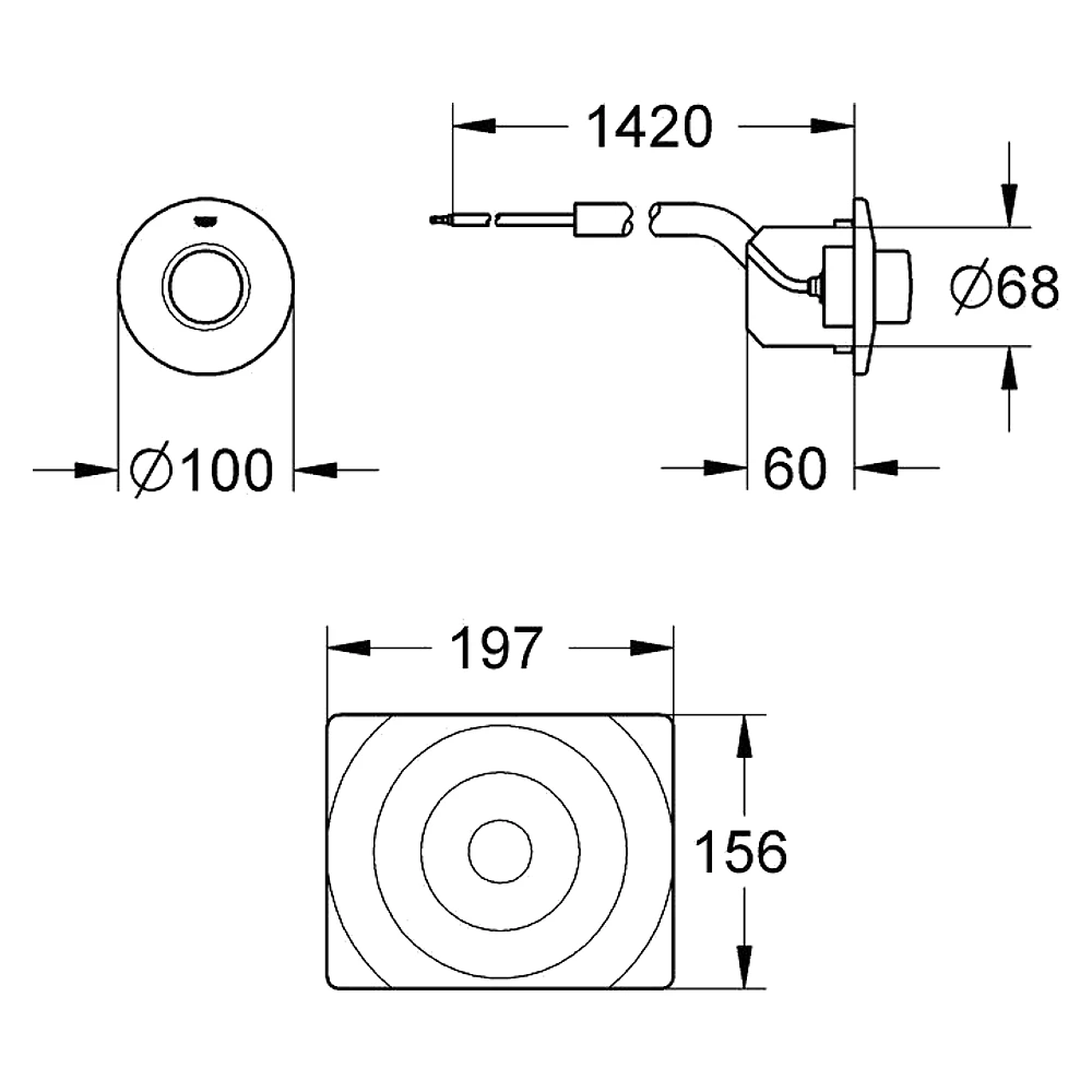 Grohe Surf Krom Pnömatik Kumanda 2