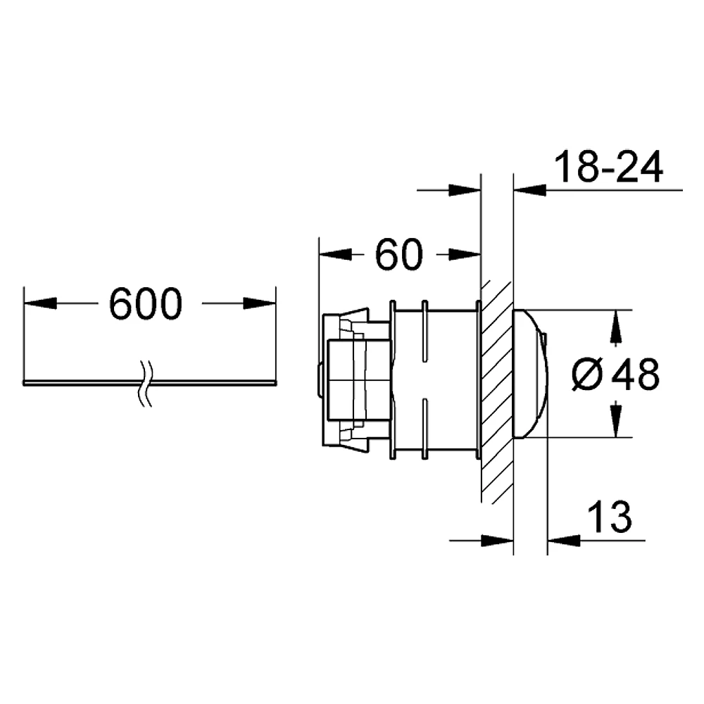 Grohe Krom Pnömatik Basmalı Kumanda 2