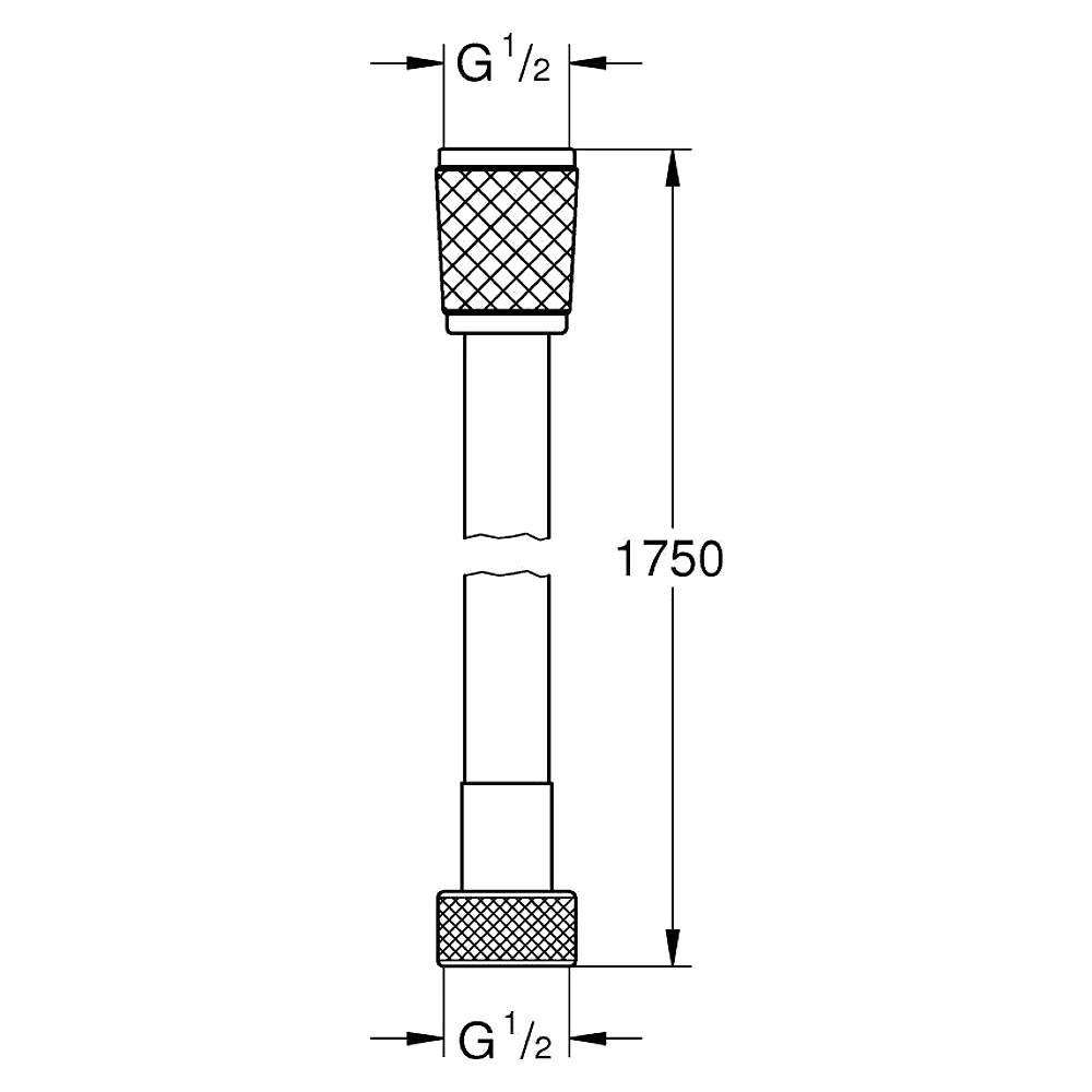 Grohe Rotaflex Krom 175 Cm Duş Hortumu 2