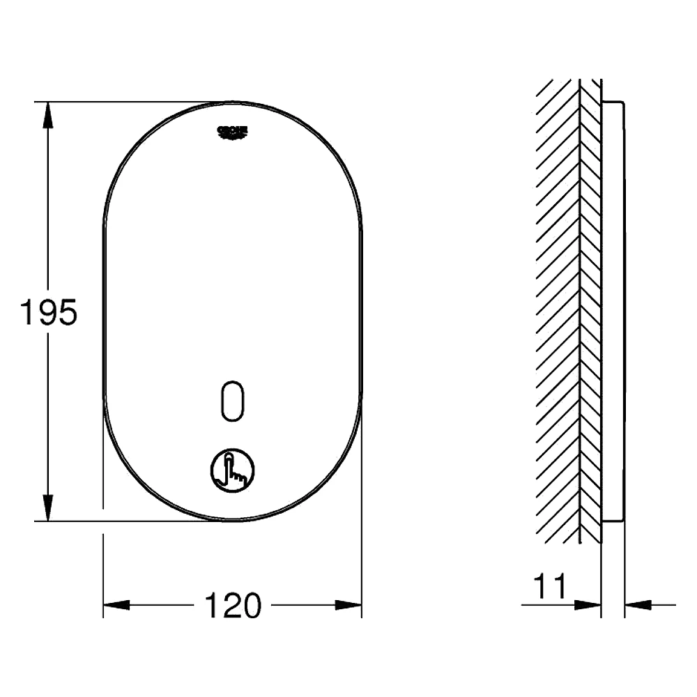 Grohe Eurosmart CE Krom Fotoselli Duş Termostatı 36463000 2