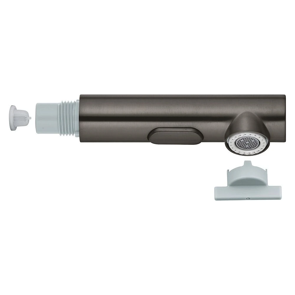 Grohe Fırçalı Antrasit Çekilebilir Eviye Bataryası El Duşu