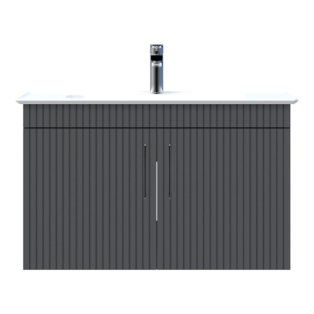 Creavit E10 85 Cm Antrasit Kapaklı Lavabo Dolabı