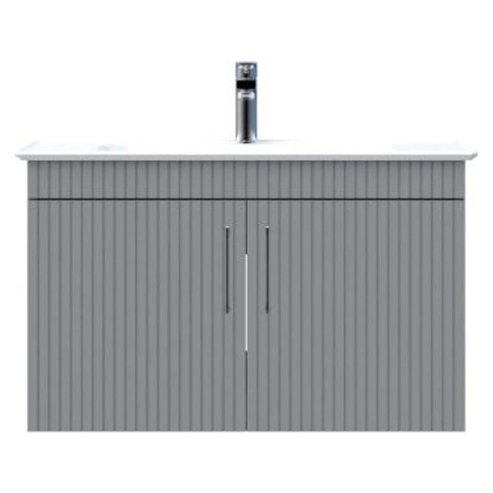 Creavit E10 85 Cm Gri Kapaklı Lavabo Dolabı