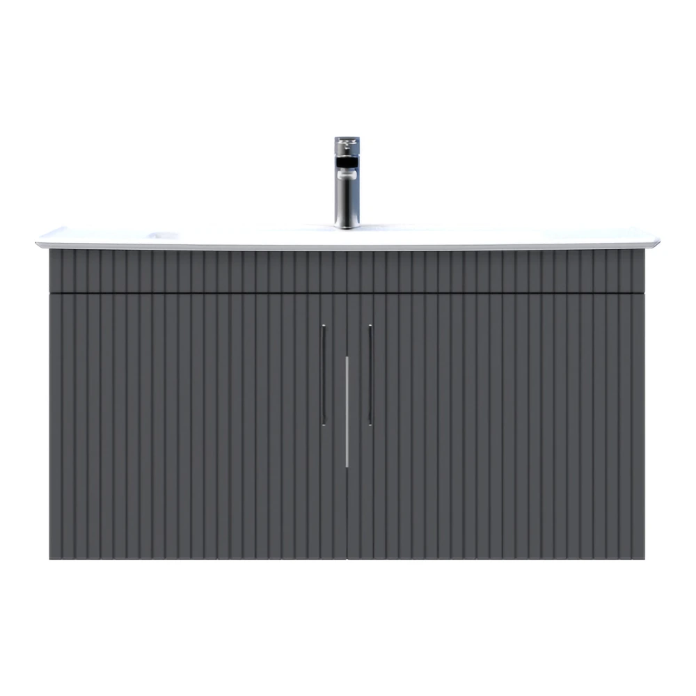 Creavit E10 100 Cm Antrasit Kapaklı Lavabo Dolabı