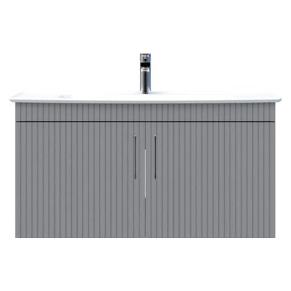Creavit E10 100 Cm Gri Kapaklı Lavabo Dolabı
