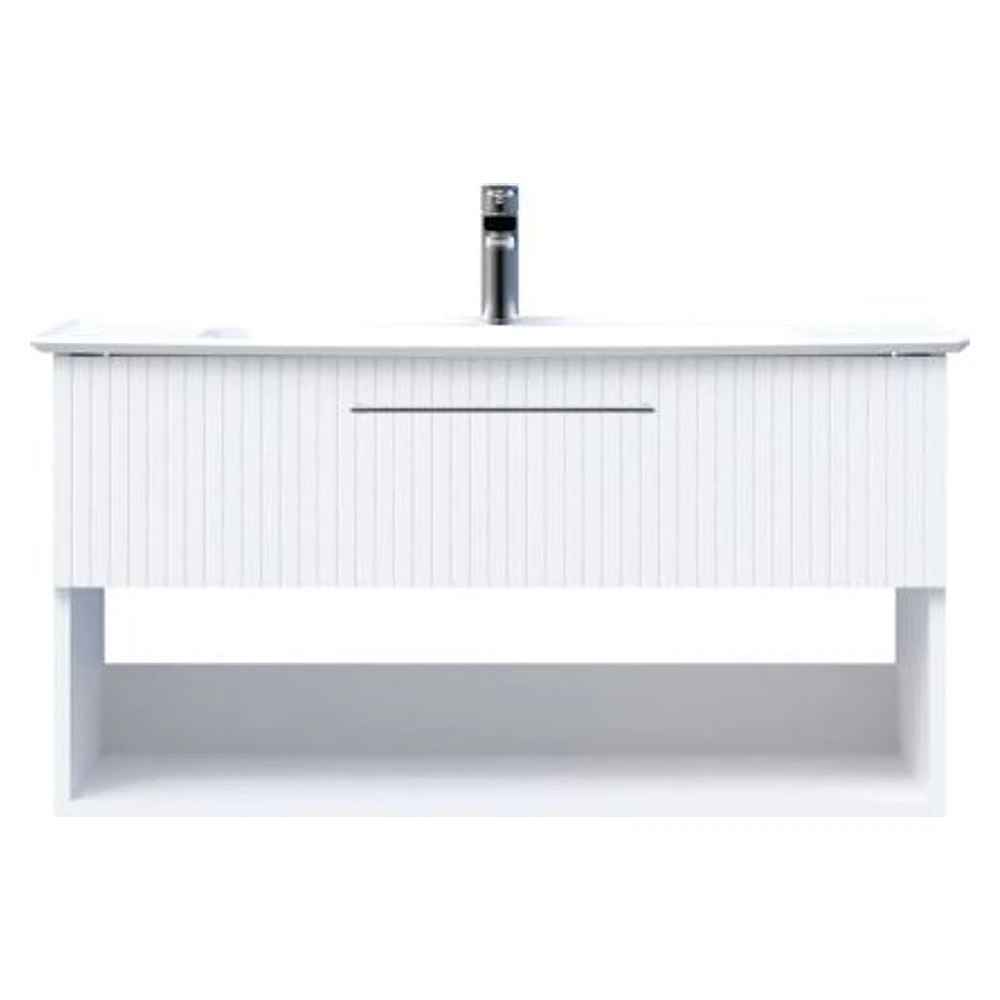 Creavit E10 100 Cm Beyaz Çekmeceli Raflı Lavabo Dolabı