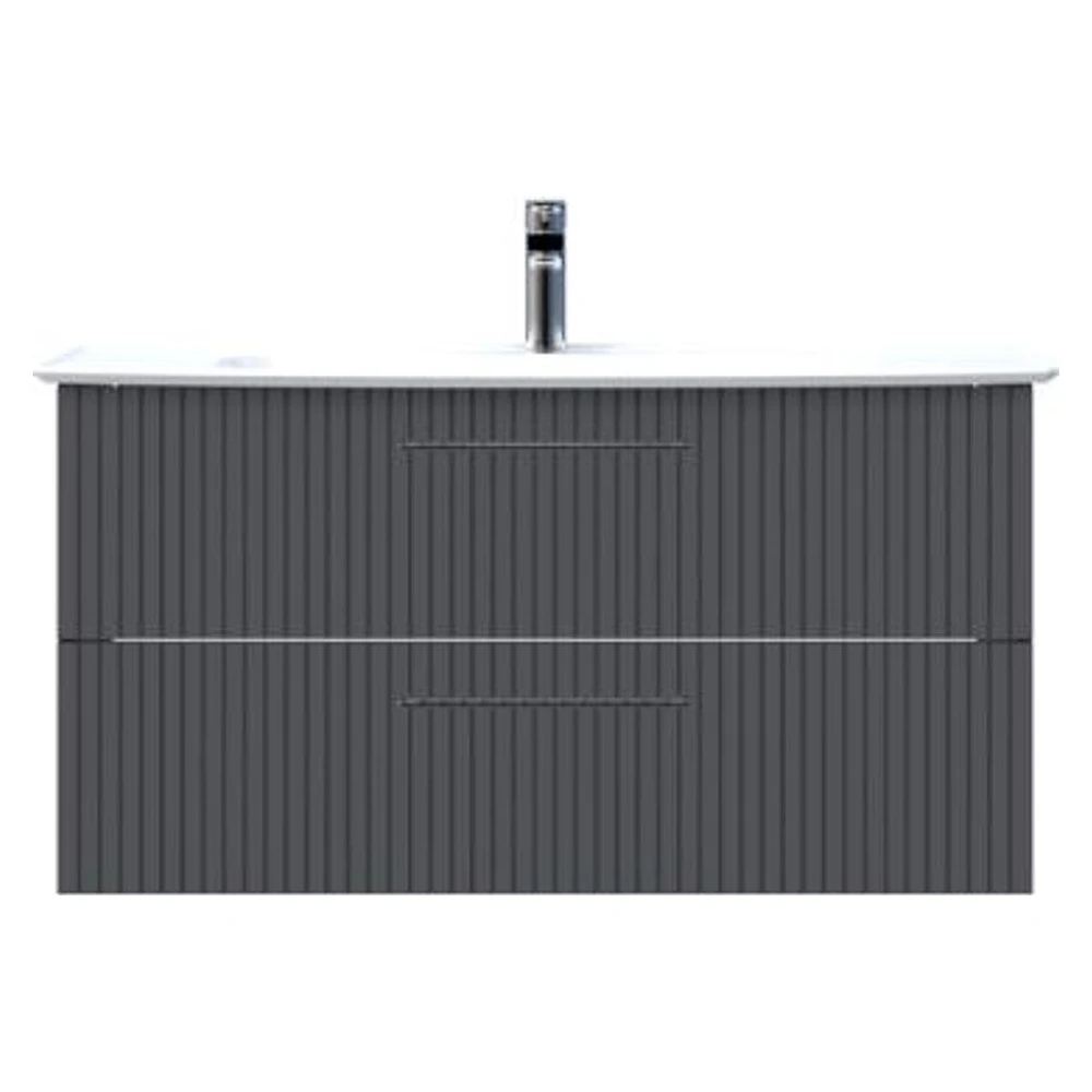 Creavit E10 100 Cm Antrasit 2 Çekmeceli Lavabo Dolabı