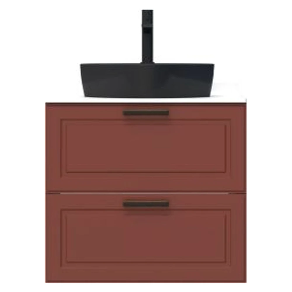 Creavit Perra 60 Cm Tarçın 2 Çekmeceli Lavabo Dolabı