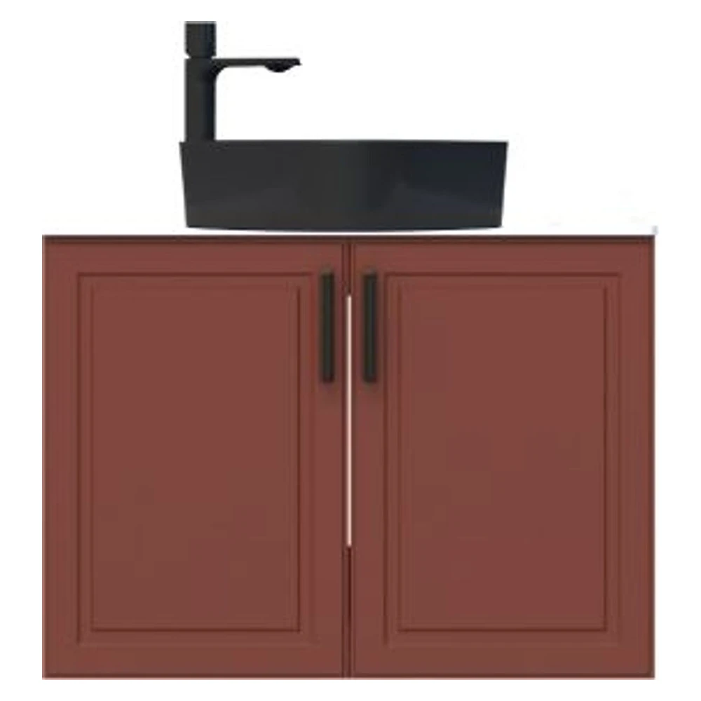 Creavit Perra 80 Cm Tarçın Kapaklı Lavabo Dolabı
