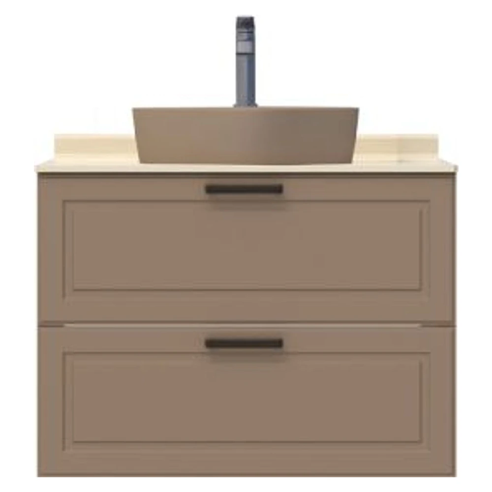 Creavit Perra 80 Cm Latte 2 Çekmeceli Lavabo Dolabı