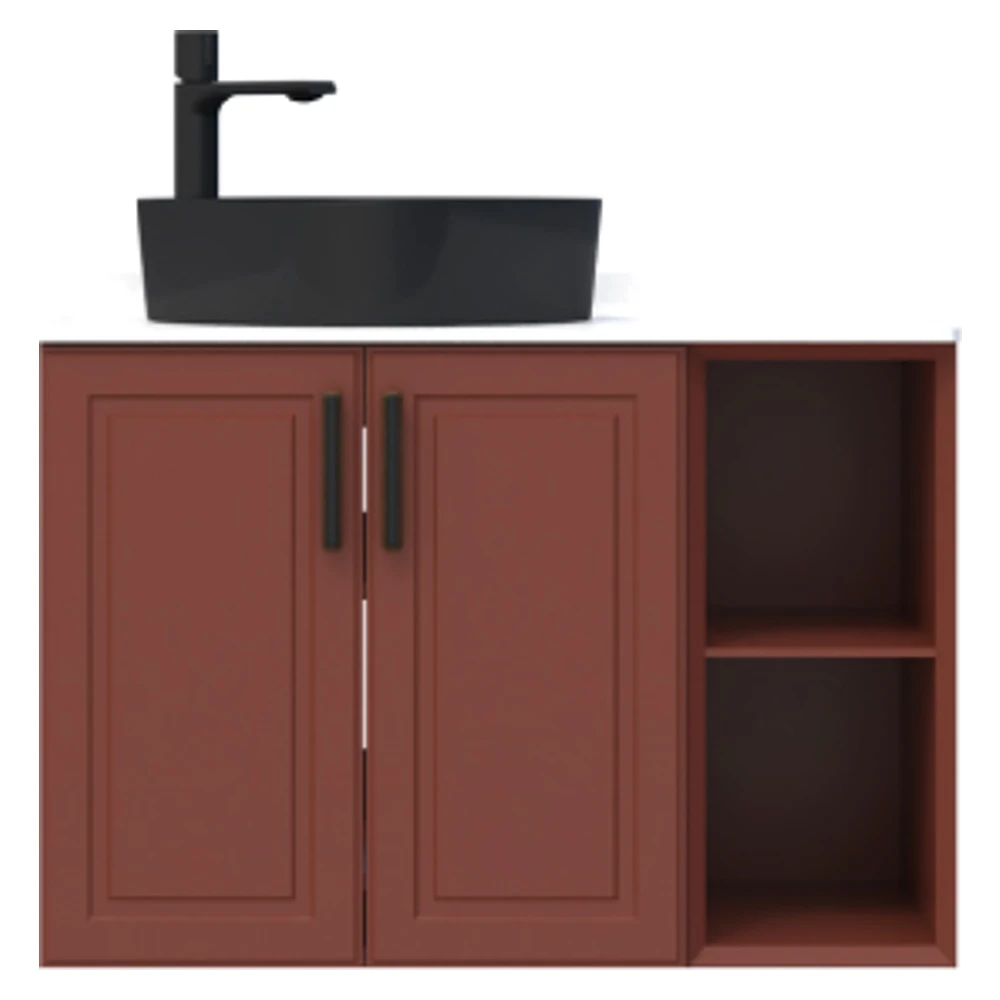 Creavit Perra 60+25 Cm Tarçın Kapaklı Lavabo Dolabı