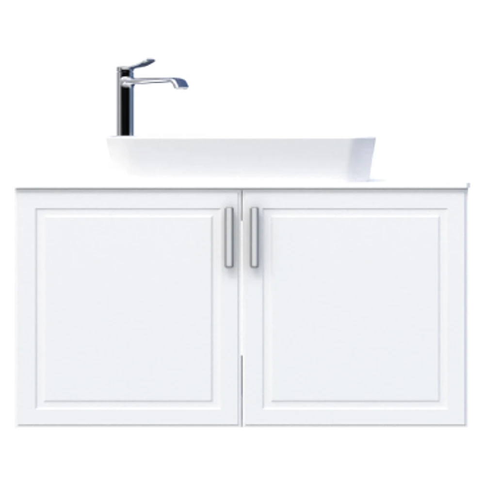 Creavit Perra 100 Cm Beyaz Kapaklı Lavabo Dolabı