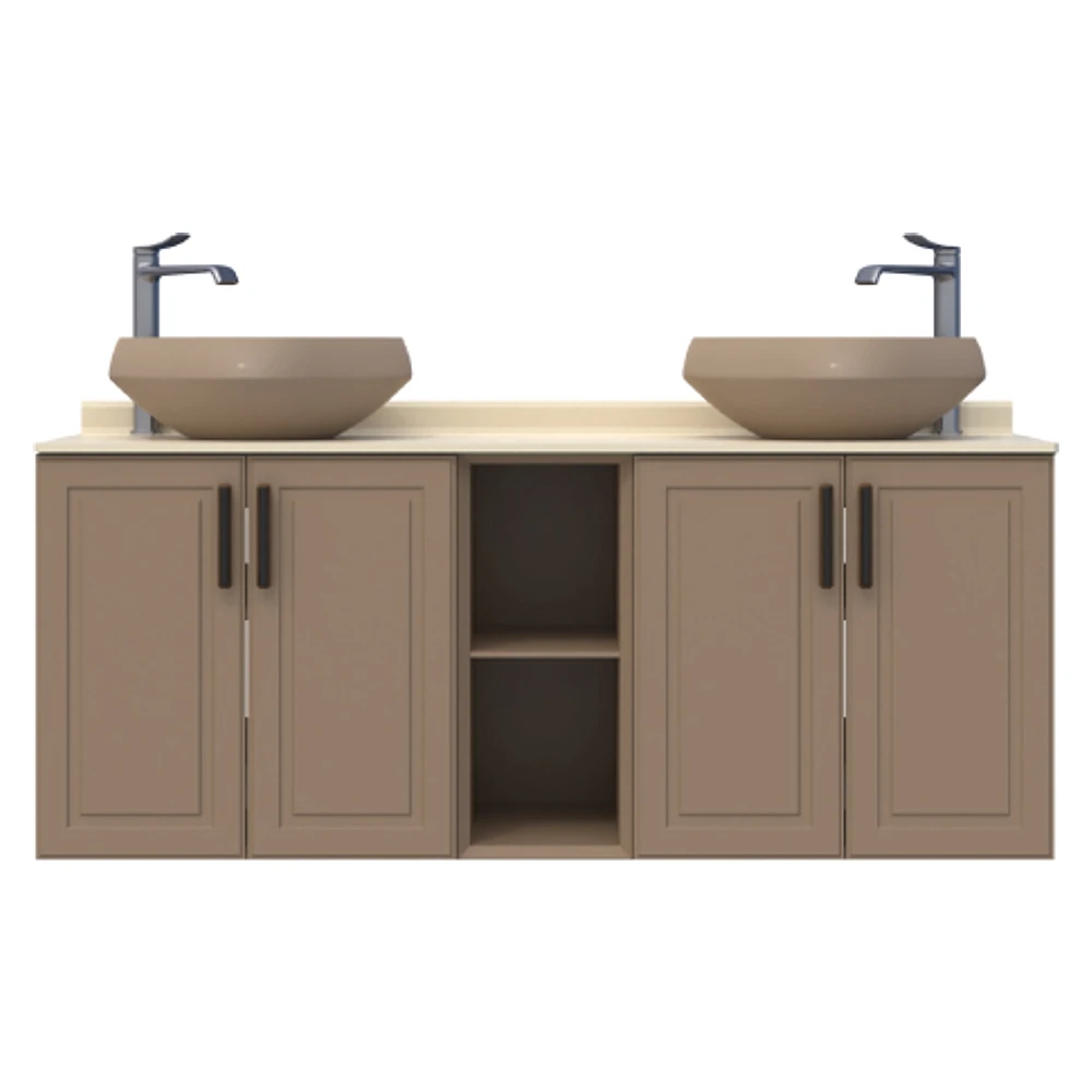 Creavit Perra 60+25+60 Cm Latte Kapaklı Lavabo Dolabı