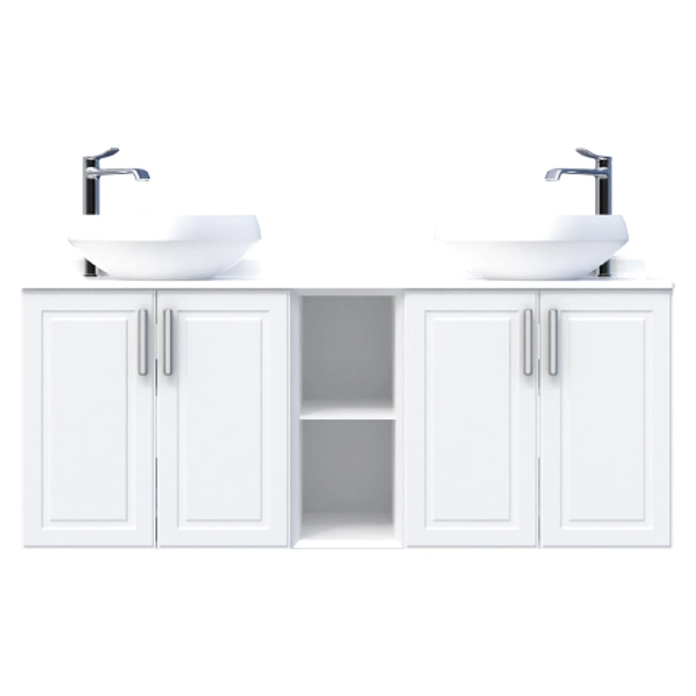 Creavit Perra 60+25+60 Cm Beyaz Kapaklı Lavabo Dolabı
