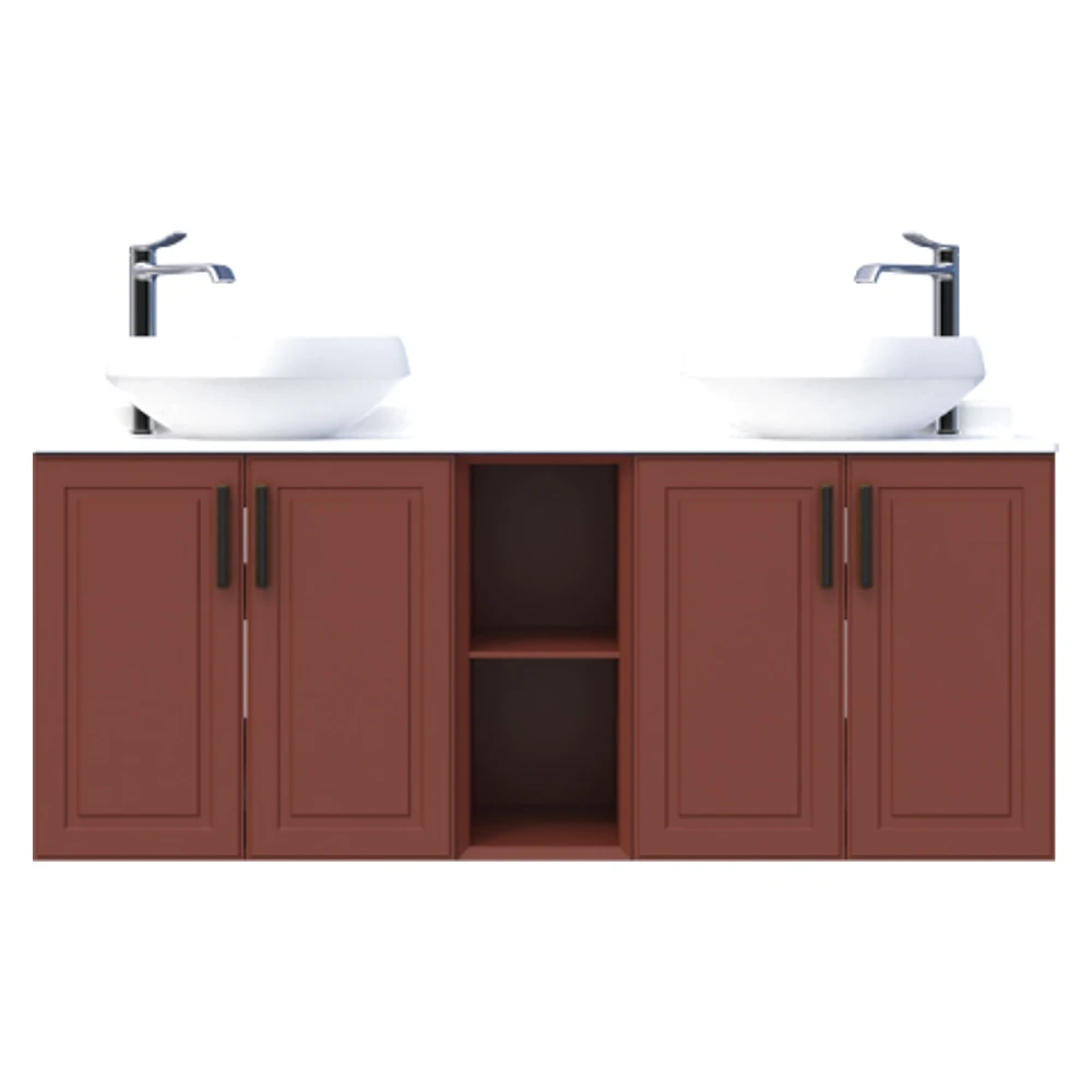 Creavit Perra 60+25+60 Cm Tarçın Kapaklı Lavabo Dolabı